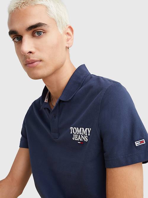 Tommy Hilfiger Regular Fit Jersey Poloshirt Heren Blauw | TH105RJC