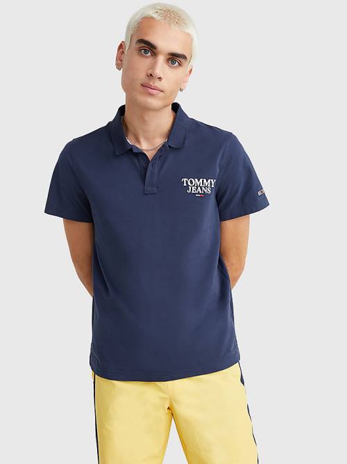 Tommy Hilfiger Regular Fit Jersey Poloshirt Heren Blauw | TH105RJC