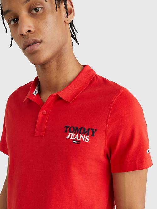 Tommy Hilfiger Regular Fit Jersey Poloshirt Heren Rood | TH143RTS