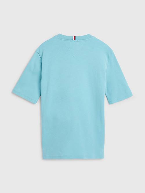 Tommy Hilfiger Relaxed Fit Badge T-shirts Jongens Blauw | TH901BSK