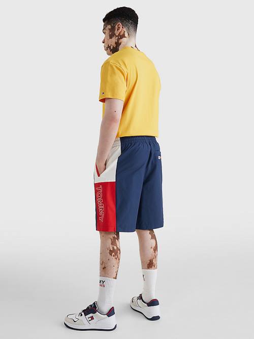 Tommy Hilfiger Relaxed Fit Basketball Korte Broek Heren Blauw | TH439CIB