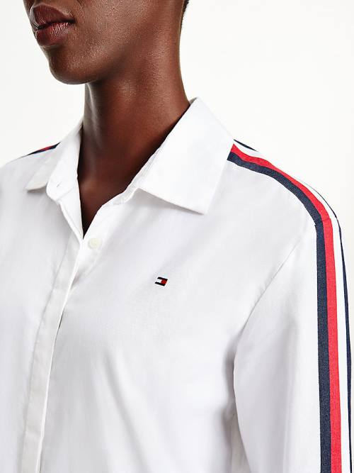 Tommy Hilfiger Relaxed Fit Girlfriend Overhemd Dames Wit | TH512QPT