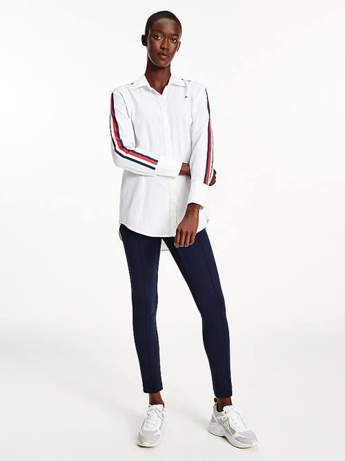 Tommy Hilfiger Relaxed Fit Girlfriend Overhemd Dames Wit | TH512QPT