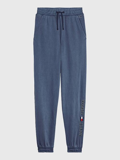 Tommy Hilfiger Relaxed Fit Logo Joggers Broek Dames Blauw | TH057XHD