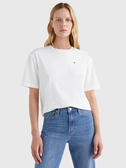 Tommy Hilfiger Relaxed Fit T-shirts Dames Wit | TH160WKB