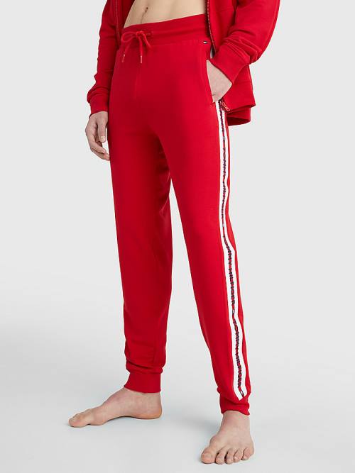 Tommy Hilfiger Repeat Logo Drawstring Joggers Pyjamas Heren Rood | TH327AFT