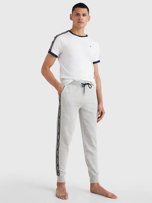 Tommy Hilfiger Repeat Logo Tape Joggers Pyjamas Heren Grijs | TH891PXC