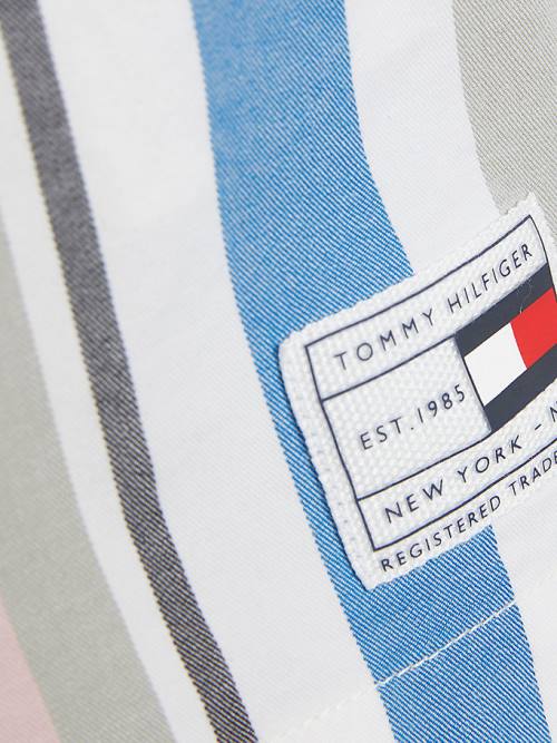 Tommy Hilfiger Retro Stripe Pull-On Shorts Broek Jongens Wit | TH803WYO