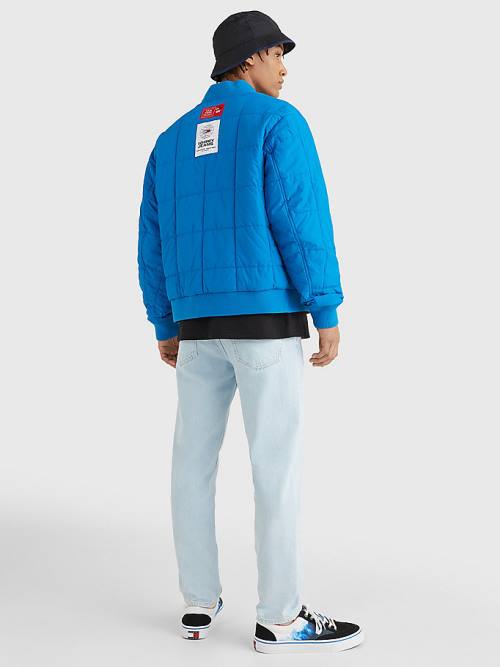 Tommy Hilfiger Reversible Quilted Recycled Polyester Bomber Jassen Heren Zwart | TH719BJZ