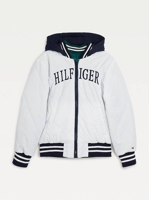 Tommy Hilfiger Reversible Recycled Polyester Bomber Jassen Jongens Groen | TH641KPD