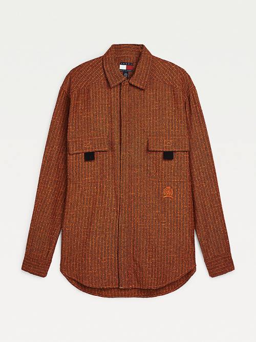 Tommy Hilfiger Ripstop Flannel Overhemd Heren Oranje | TH831NWX