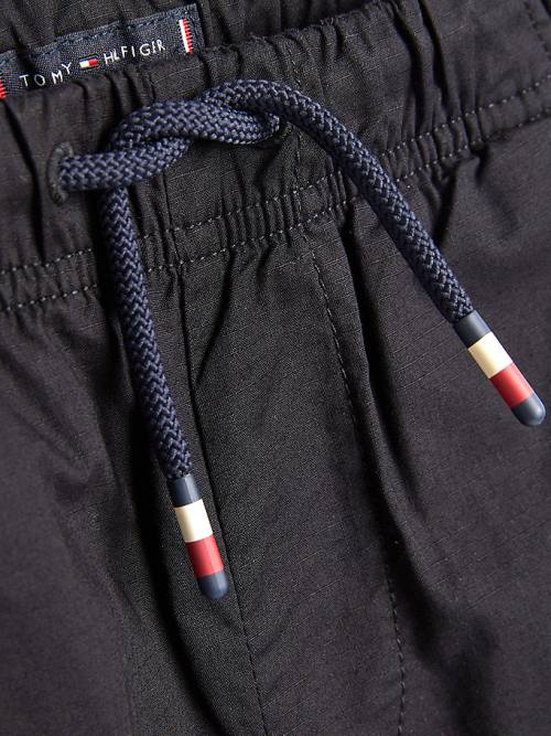 Tommy Hilfiger Ripstop Heritage Pull-On Broek Jongens Zwart | TH516KFJ