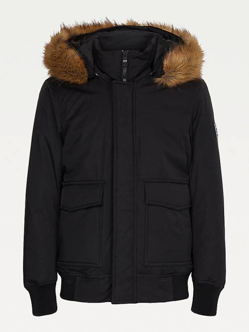 Tommy Hilfiger Rockie Down Bomber Jassen Heren Zwart | TH728IJA