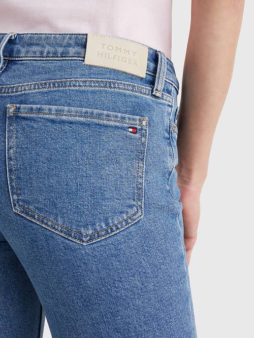 Tommy Hilfiger Rome Mid Rise Straight Faded Jeans Dames Denim | TH408OEW