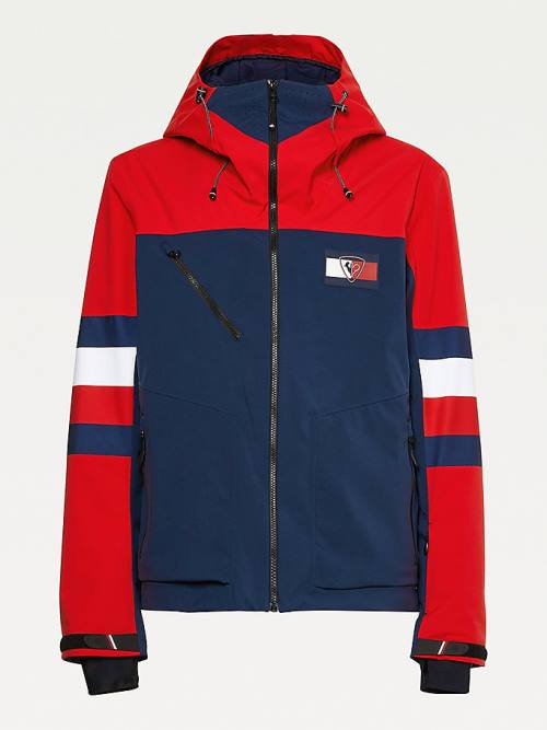 Tommy Hilfiger Rossignol Colour-Blocked Ski Jassen Heren Rood | TH958NVK