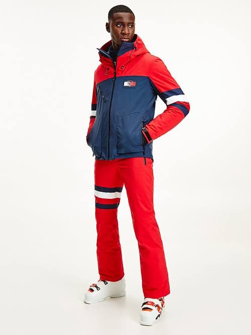 Tommy Hilfiger Rossignol Colour-Blocked Ski Jassen Heren Rood | TH958NVK