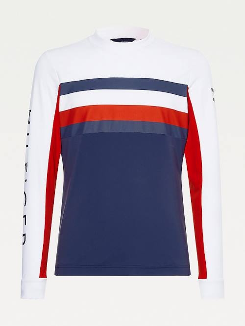 Tommy Hilfiger Rossignol Long Sleeve Base Layer T-shirts Heren Wit | TH645RVL