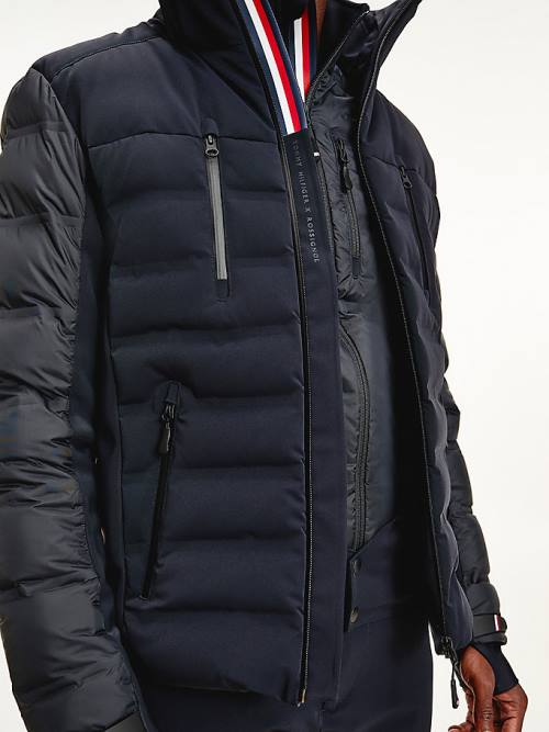 Tommy Hilfiger Rossignol Padded Contrast Ski Jassen Heren Zwart | TH479CBA