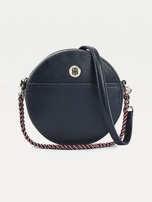 Tommy Hilfiger Round Crossover Tassen Dames Blauw | TH895ESK