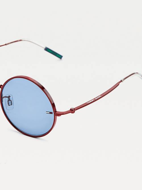 Tommy Hilfiger Round Frame Zonnebril Dames Rood | TH986JVS