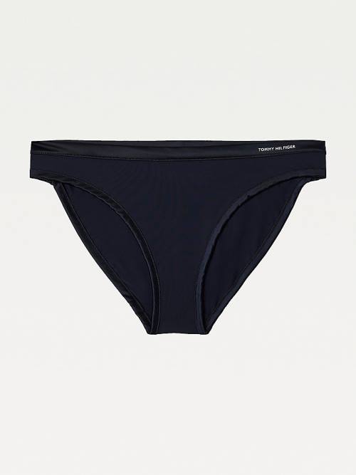 Tommy Hilfiger Satin Trim Bikini Briefs Ondergoed Dames Blauw | TH607MBW