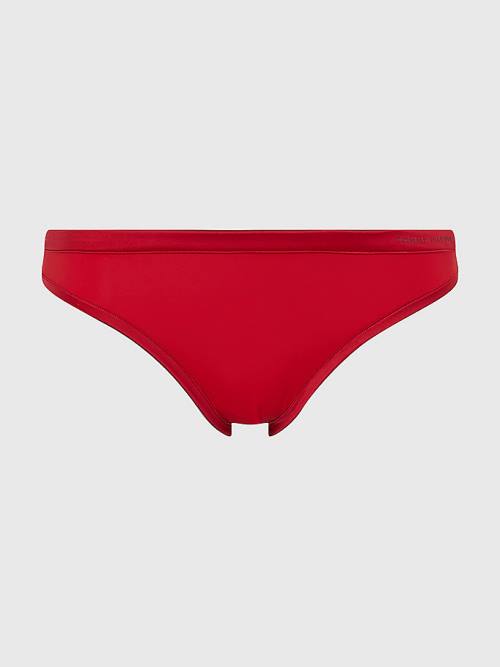 Tommy Hilfiger Satin Trim Bikini Briefs Ondergoed Dames Rood | TH765WIJ