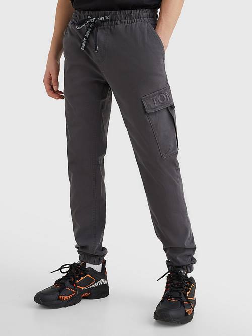 Tommy Hilfiger Scanton Cargo Pocket Joggers Broek Heren Grijs | TH093LZJ