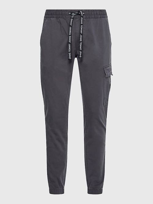 Tommy Hilfiger Scanton Cargo Pocket Joggers Broek Heren Grijs | TH093LZJ