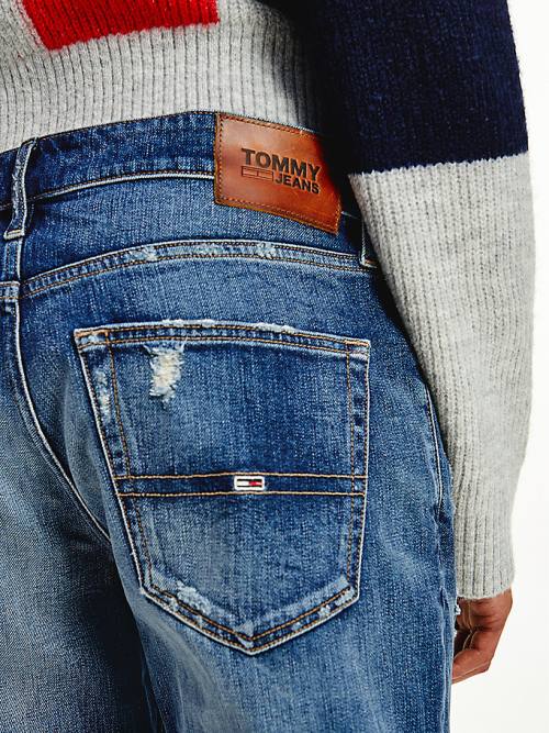 Tommy Hilfiger Scanton Slim Distressed Faded Jeans Heren Denim | TH286NKB