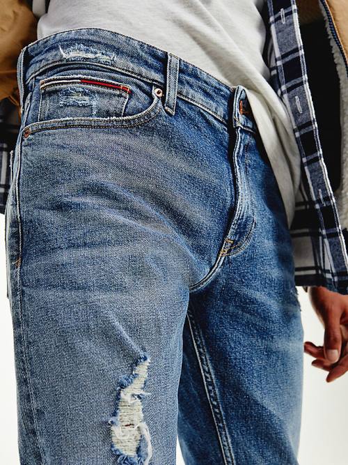 Tommy Hilfiger Scanton Slim Distressed Faded Jeans Heren Denim | TH491UID