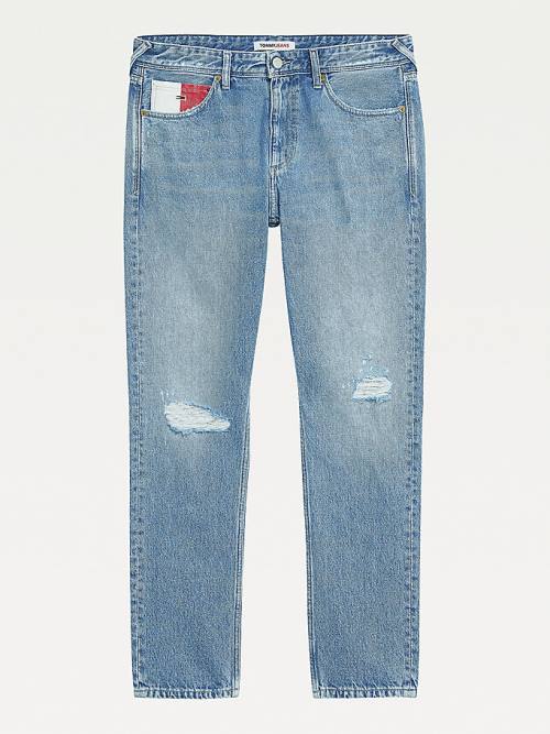 Tommy Hilfiger Scanton Slim Distressed Hemp Jeans Heren Denim | TH167EPJ