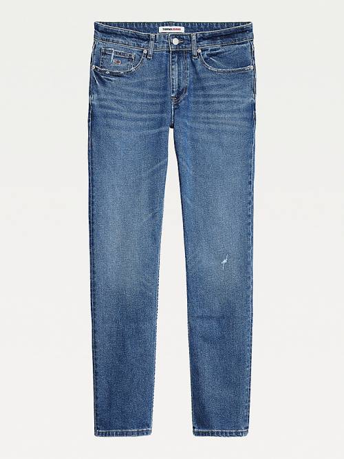 Tommy Hilfiger Scanton Slim Distressed Jeans Heren Denim | TH756BLK