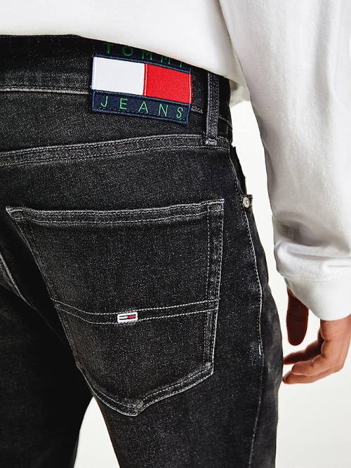 Tommy Hilfiger Scanton Slim Faded Black Jeans Heren Denim | TH049NSX