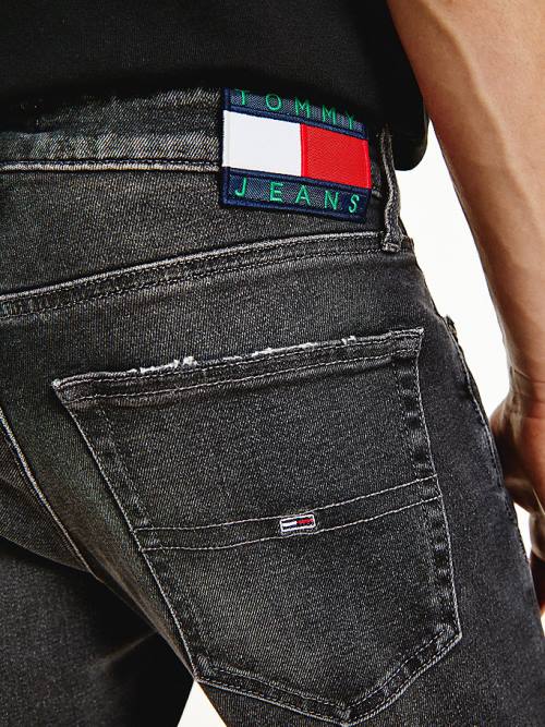 Tommy Hilfiger Scanton Slim Faded Black Jeans Heren Denim | TH251EBV