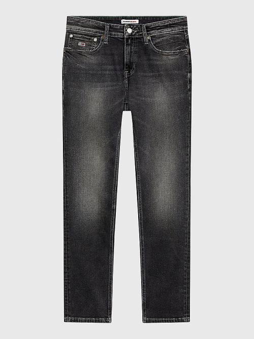 Tommy Hilfiger Scanton Slim Faded Black Jeans Heren Denim | TH251EBV