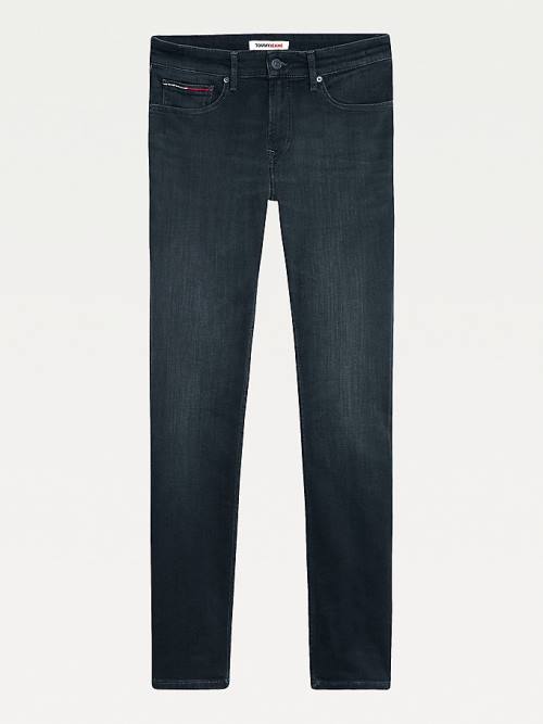 Tommy Hilfiger Scanton Slim Fit Black Faded Jeans Heren Denim | TH045AJD