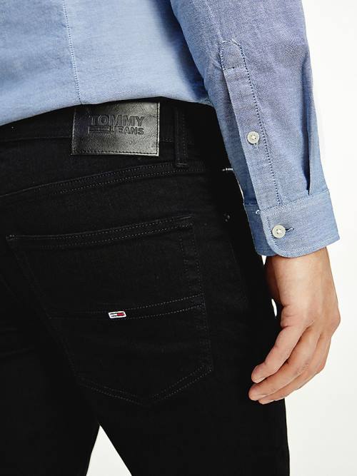 Tommy Hilfiger Scanton Slim Fit Black Jeans Heren Denim | TH795ZPQ