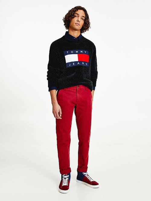 Tommy Hilfiger Scanton Slim Fit Chinos Broek Heren Rood | TH380WOV