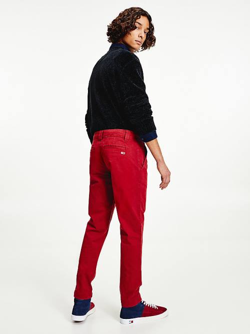 Tommy Hilfiger Scanton Slim Fit Chinos Broek Heren Rood | TH380WOV