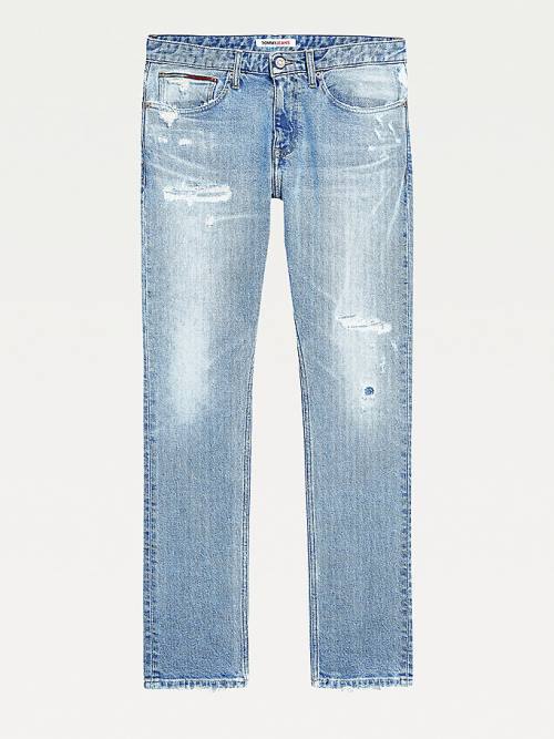 Tommy Hilfiger Scanton Slim Fit Distressed Jeans Heren Denim | TH564YMX