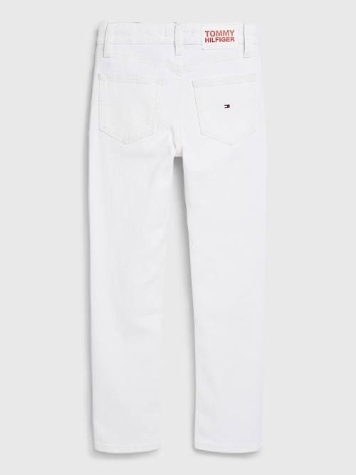 Tommy Hilfiger Scanton Slim White Jeans Jongens Denim | TH457DQC