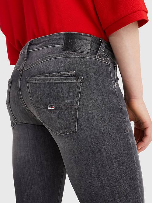 Tommy Hilfiger Scarlett Low Rise Skinny Black Ankle Jeans Dames Denim | TH965WGE