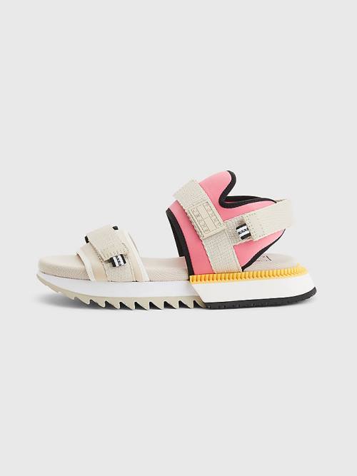 Tommy Hilfiger Schoenplaatjes Mix Sandalen Dames Roze | TH951ABT