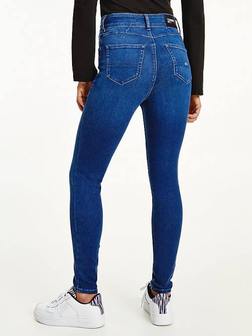 Tommy Hilfiger Shape High Rise Skinny Jeans Dames Denim | TH824OHQ