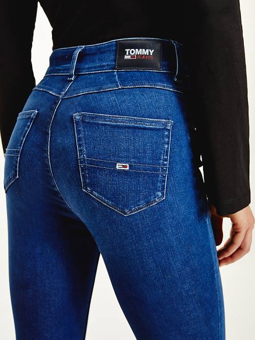 Tommy Hilfiger Shape High Rise Skinny Jeans Dames Denim | TH824OHQ