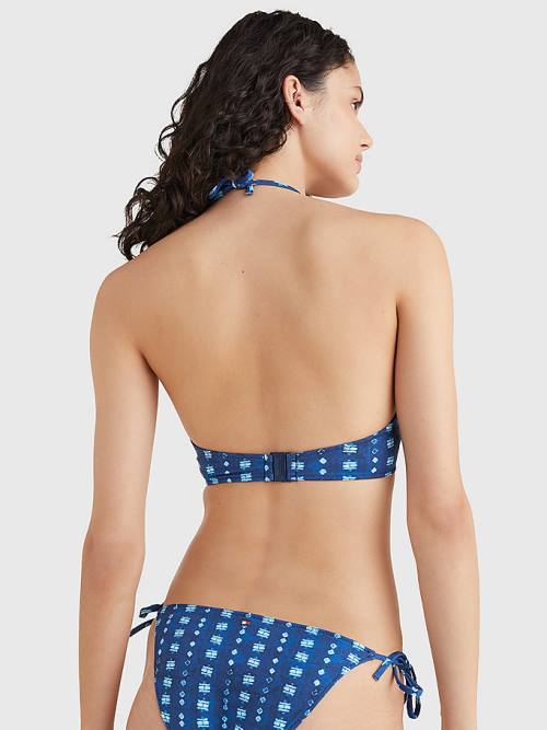 Tommy Hilfiger Shibori Balconette Bikini Top Zwemkleding Dames Blauw | TH924ATK