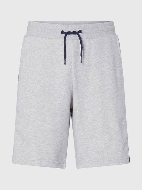 Tommy Hilfiger Side Logo Drawstring Shorts Pyjamas Heren Grijs | TH103ZFJ