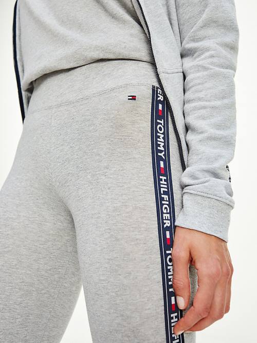 Tommy Hilfiger Side Logo Leggings Dames Grijs | TH023OMH