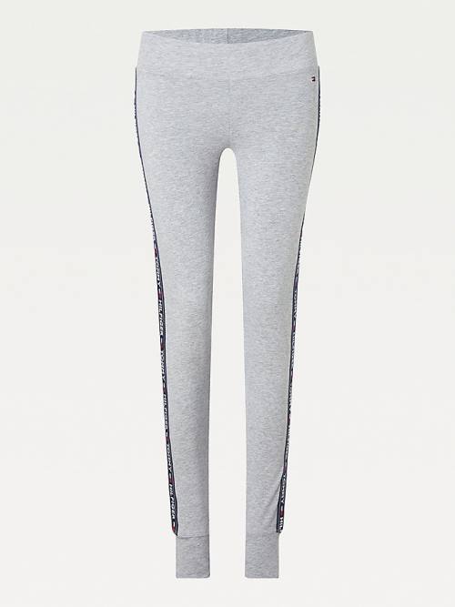 Tommy Hilfiger Side Logo Leggings Dames Grijs | TH023OMH