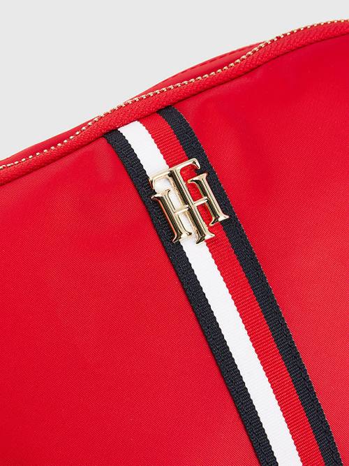 Tommy Hilfiger Signature Crossover Tassen Dames Rood | TH654XIP